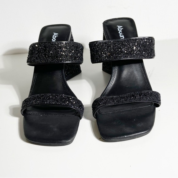 Abound Black Glitter Sandals - Picture 3 of 8